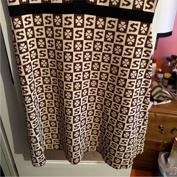 Sandro Knit Logo Shift Shirt Dress - Picture 11 of 15